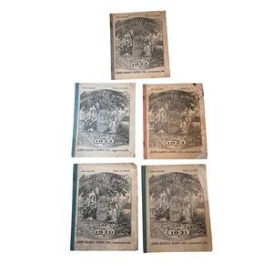 1920-1924 John Baer's Sons Agricultural Almanac Lot(5) Antique Farming Lancaster